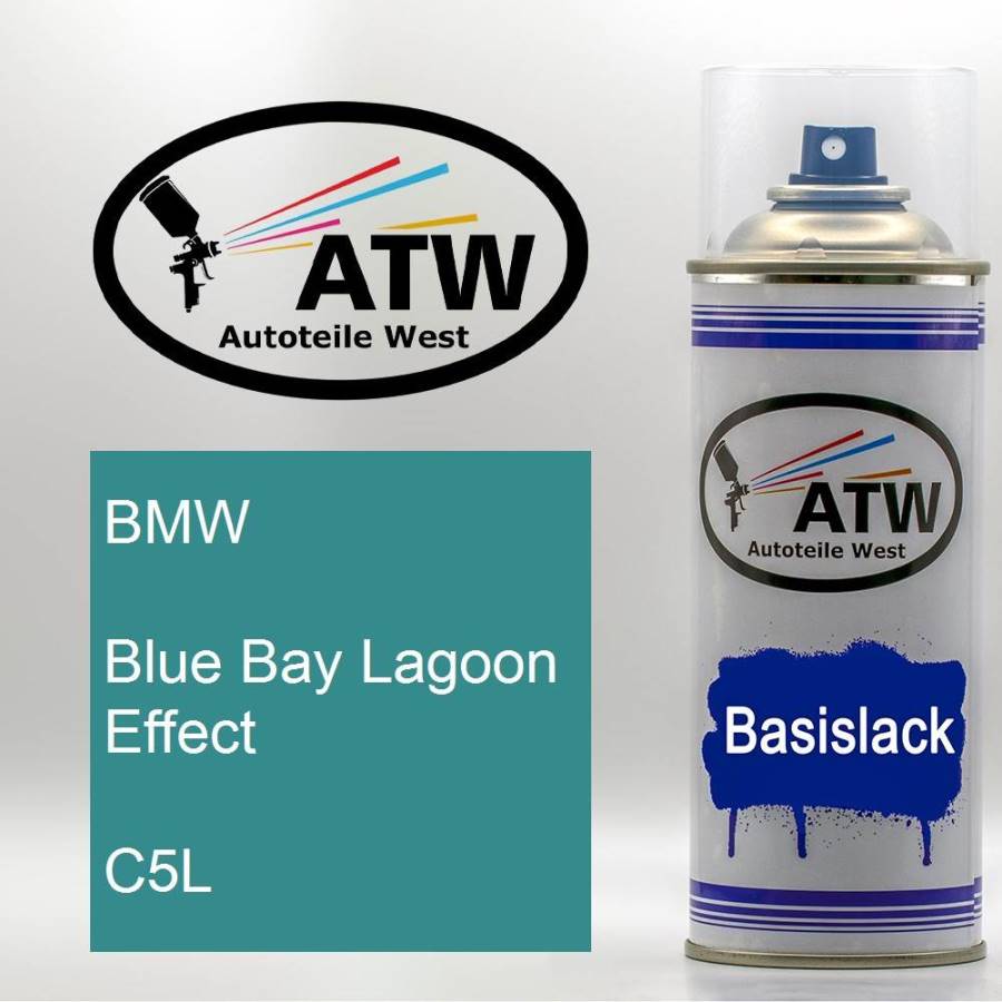 BMW, Blue Bay Lagoon Effect, C5L: 400ml Sprühdose, von ATW Autoteile West.